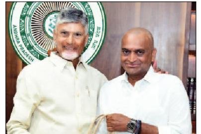 చంద్రబాబు, లోకేశ్ ను కలిసిన బండ్ల గణేశ్